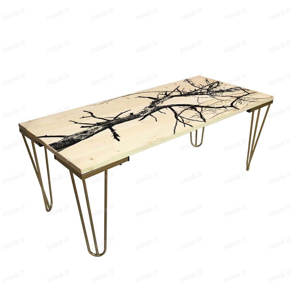 عکس محصول میز جلومبلی مدل مدرنیستیک طرح برنچ کد TL-08