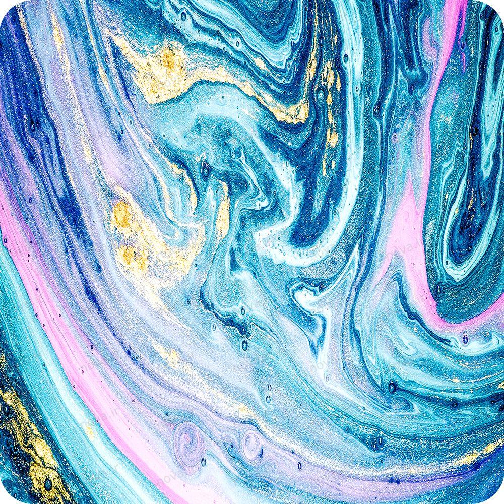 عکس محصول میز تک ناهارخوری مدل ایفلی طرح واترکالر کد GLD-02