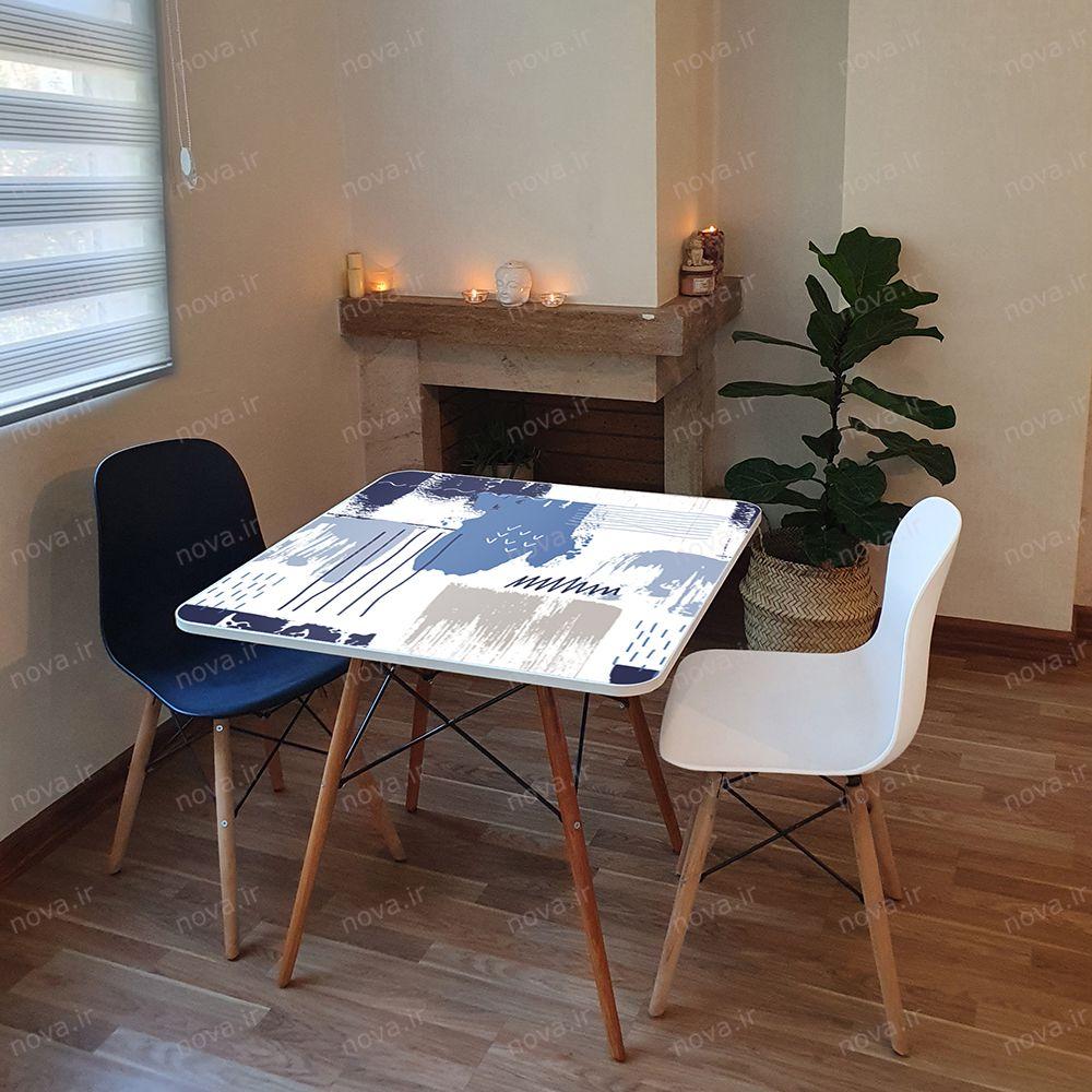 عکس محصول میز تک ناهارخوری مدل ایفلی طرح مینیمال کد GLD-03