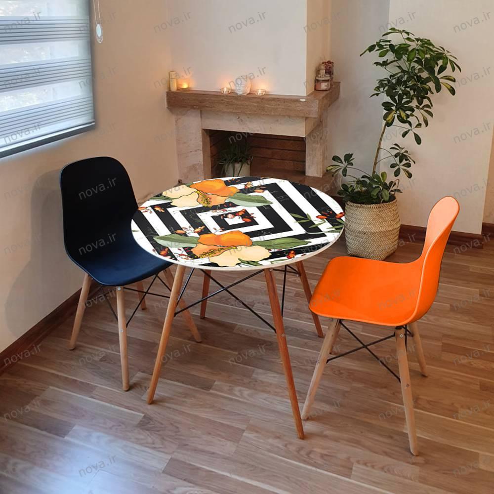 میز تک ناهارخوری مدل ایفلی طرح استوایی کد GLD-11 میز تک ناهارخوری مدل ایفلی طرح استوایی کد GLD-11