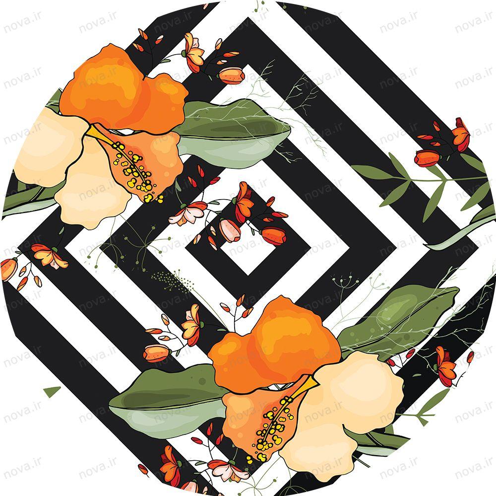 عکس محصول میز تک ناهارخوری مدل ایفلی طرح استوایی کد GLD-11