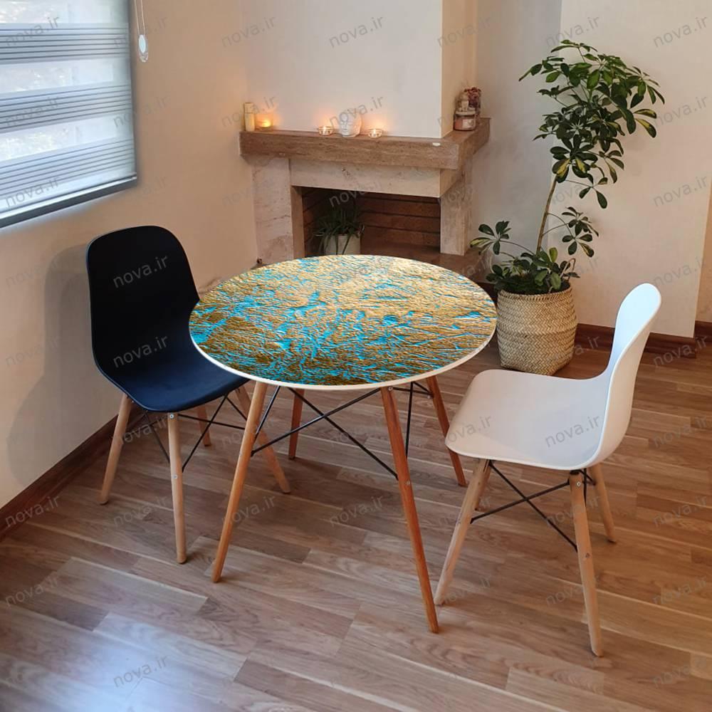 میز تک ناهارخوری مدل ایفلی طرح مارس کد GLD-13 میز تک ناهارخوری مدل ایفلی طرح مارس کد GLD-13