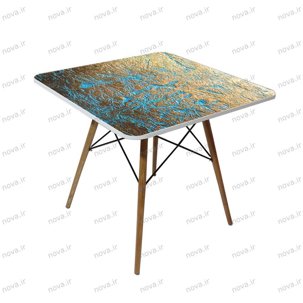 عکس محصول میز تک ناهارخوری مدل ایفلی طرح مارس کد GLD-13
