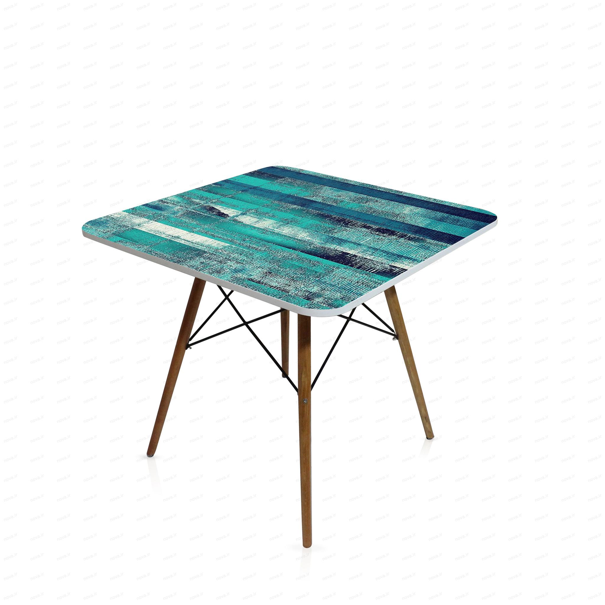عکس محصول میز تک ناهارخوری مدل ایفلی طرح گرین وود کد GLD-19