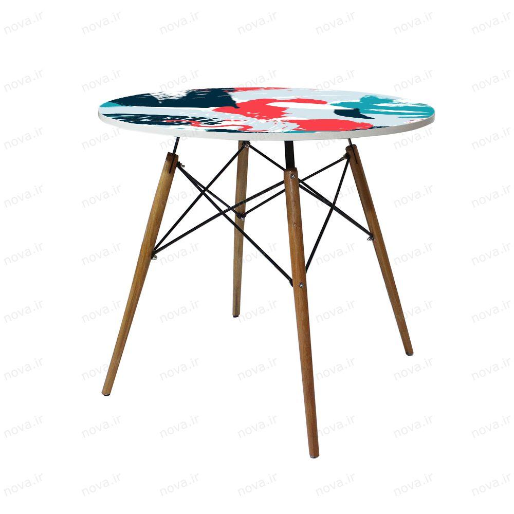 عکس محصول میز تک ناهارخوری مدل ایفلی طرح آگوست کد GLD-20