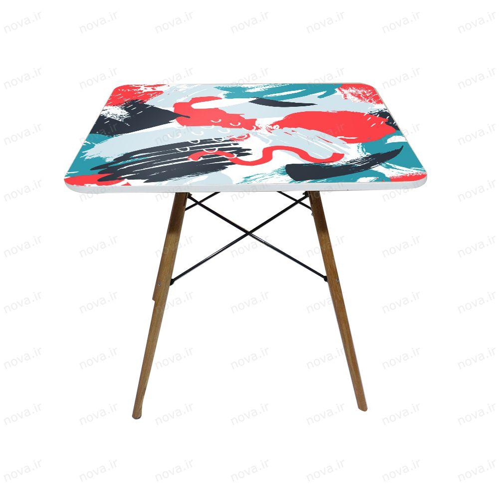 عکس محصول میز تک ناهارخوری مدل ایفلی طرح آگوست کد GLD-20