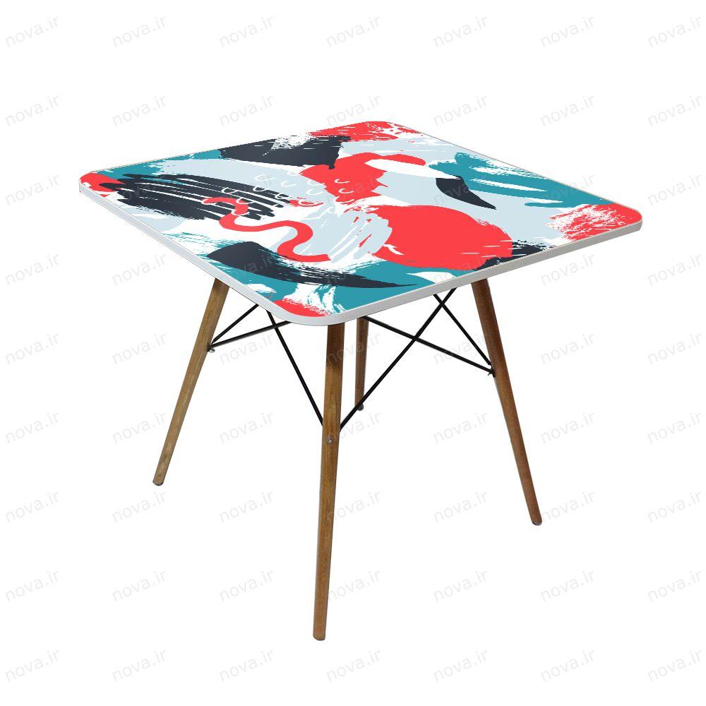 عکس محصول میز تک ناهارخوری مدل ایفلی طرح آگوست کد GLD-20