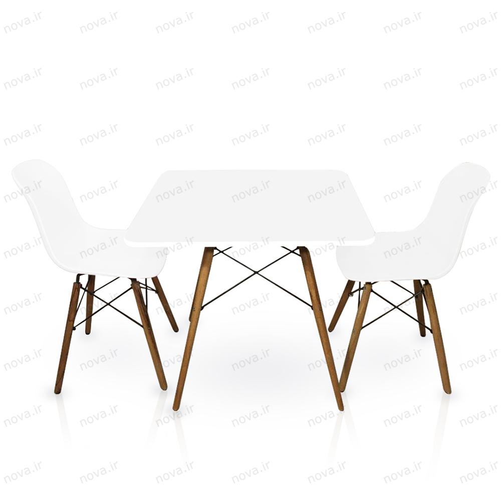 عکس محصول میز ناهارخوری مدل ایفلی رنگ سفید کد COL-01