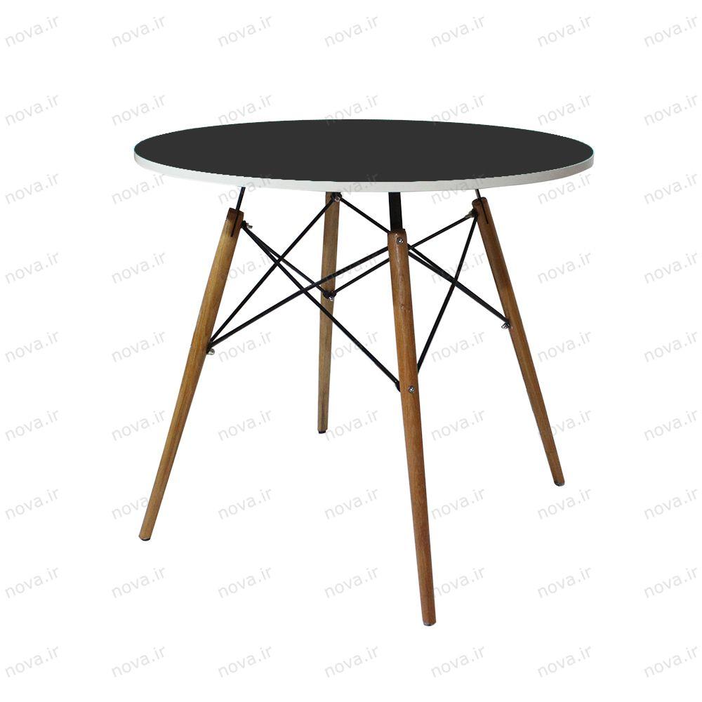 عکس محصول میز ناهارخوری مدل ایفلی رنگ مشکی کد COL-10