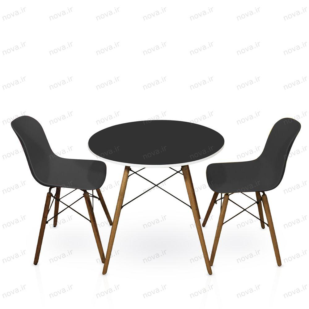 عکس محصول میز ناهارخوری مدل ایفلی رنگ مشکی کد COL-10