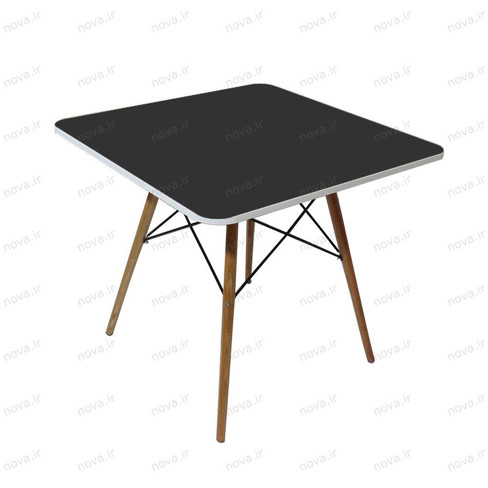 عکس محصول میز ناهارخوری مدل ایفلی رنگ مشکی کد COL-10