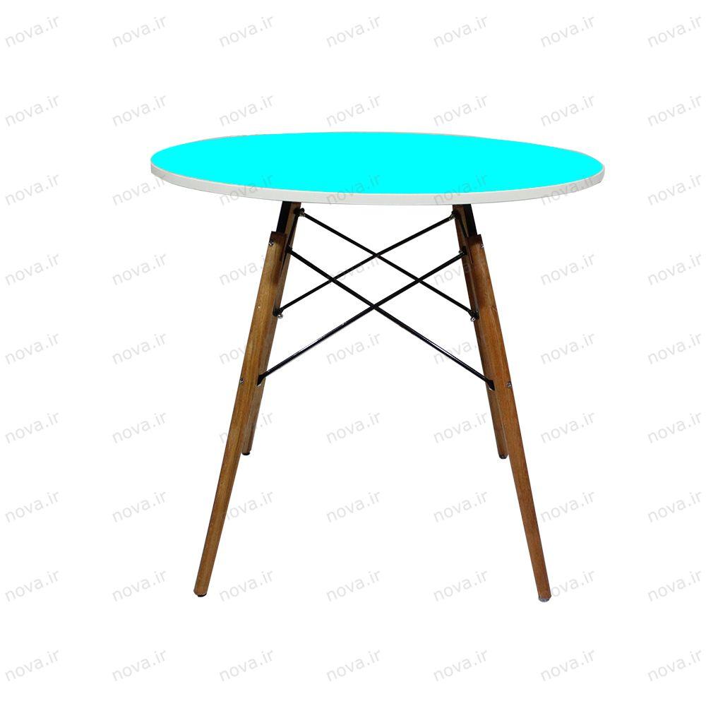 عکس محصول میز ناهارخوری مدل ایفلی رنگ فیروزه ای کد COL-11