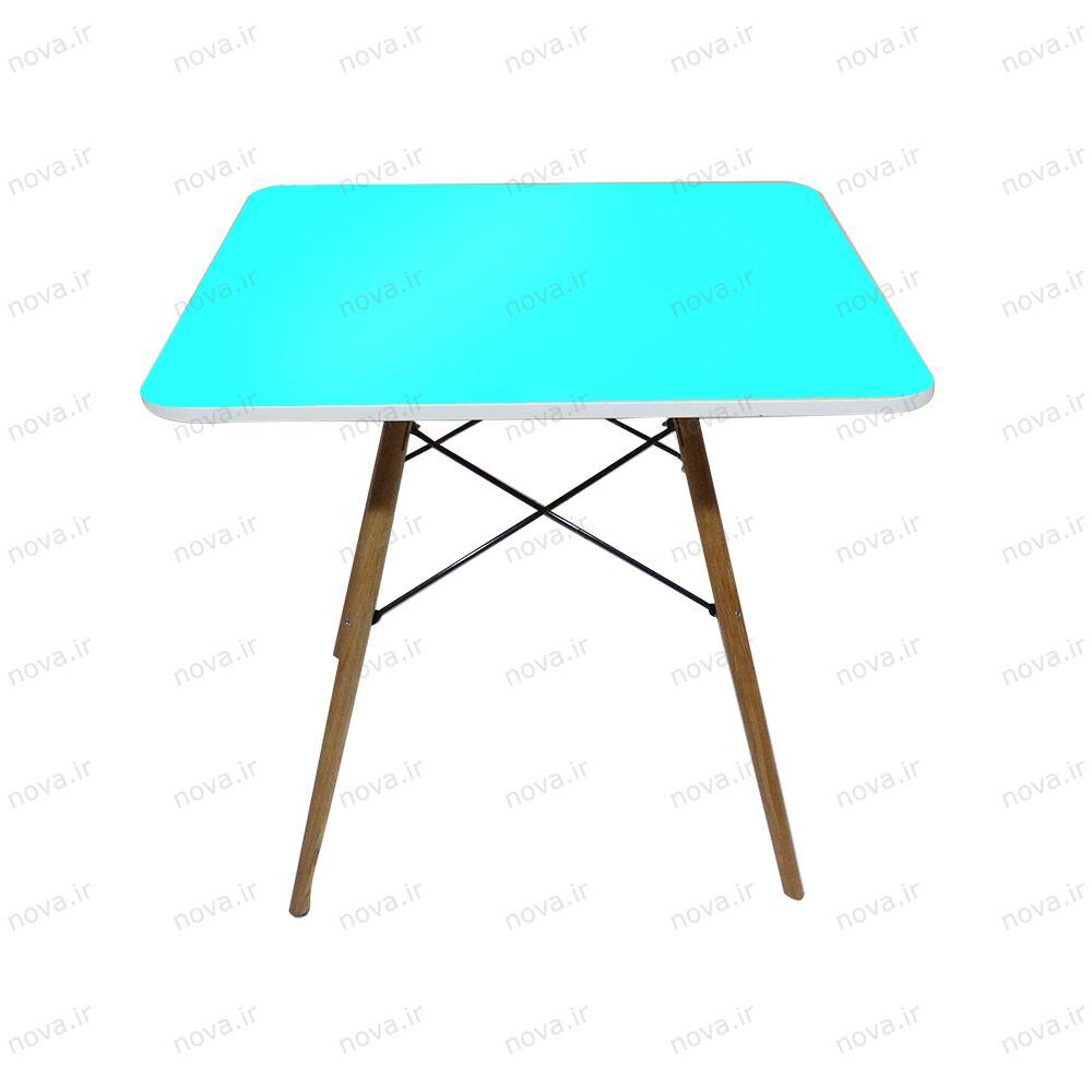 عکس محصول میز ناهارخوری مدل ایفلی رنگ فیروزه ای کد COL-11
