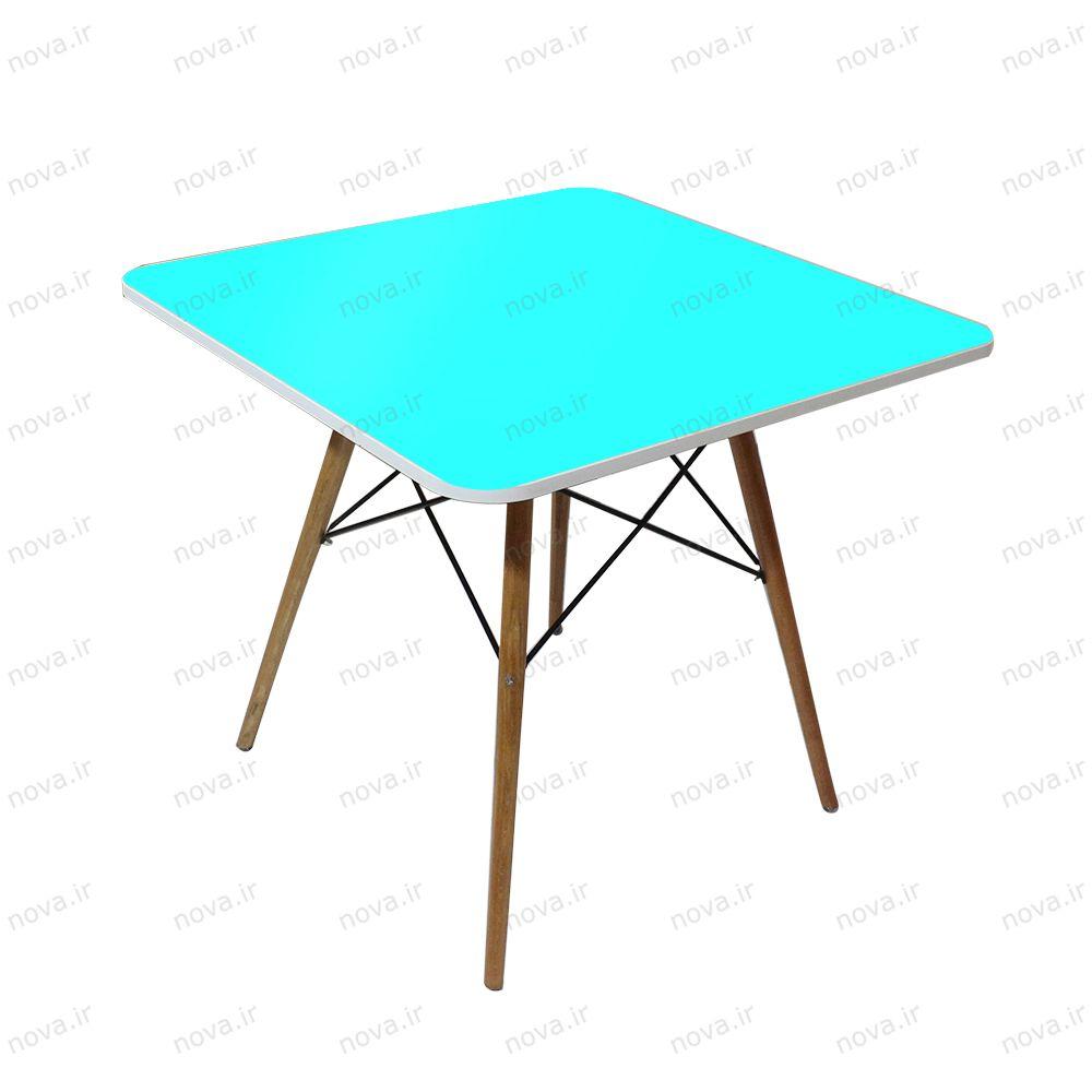 عکس محصول میز ناهارخوری مدل ایفلی رنگ فیروزه ای کد COL-11