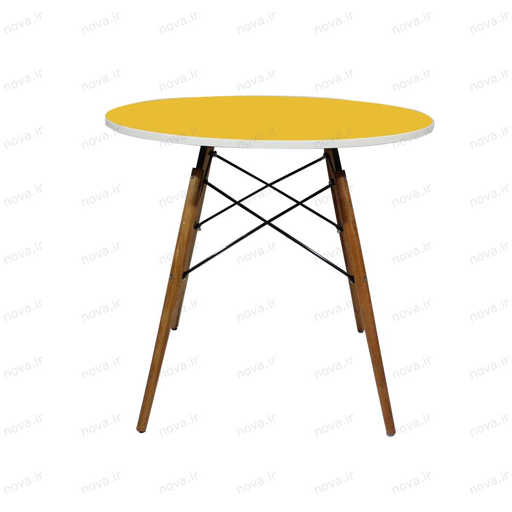 عکس محصول میز ناهارخوری مدل ایفلی رنگ زرد کد COL-02