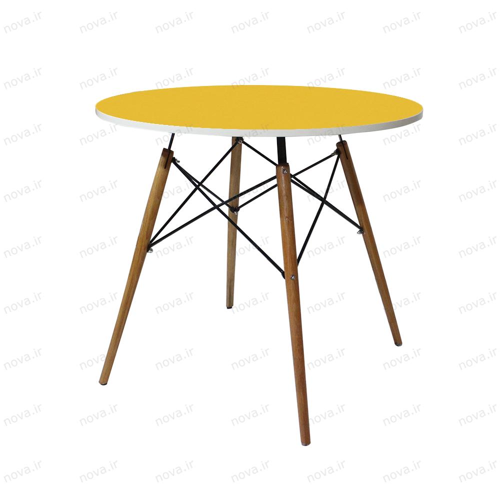 عکس محصول میز ناهارخوری مدل ایفلی رنگ زرد کد COL-02