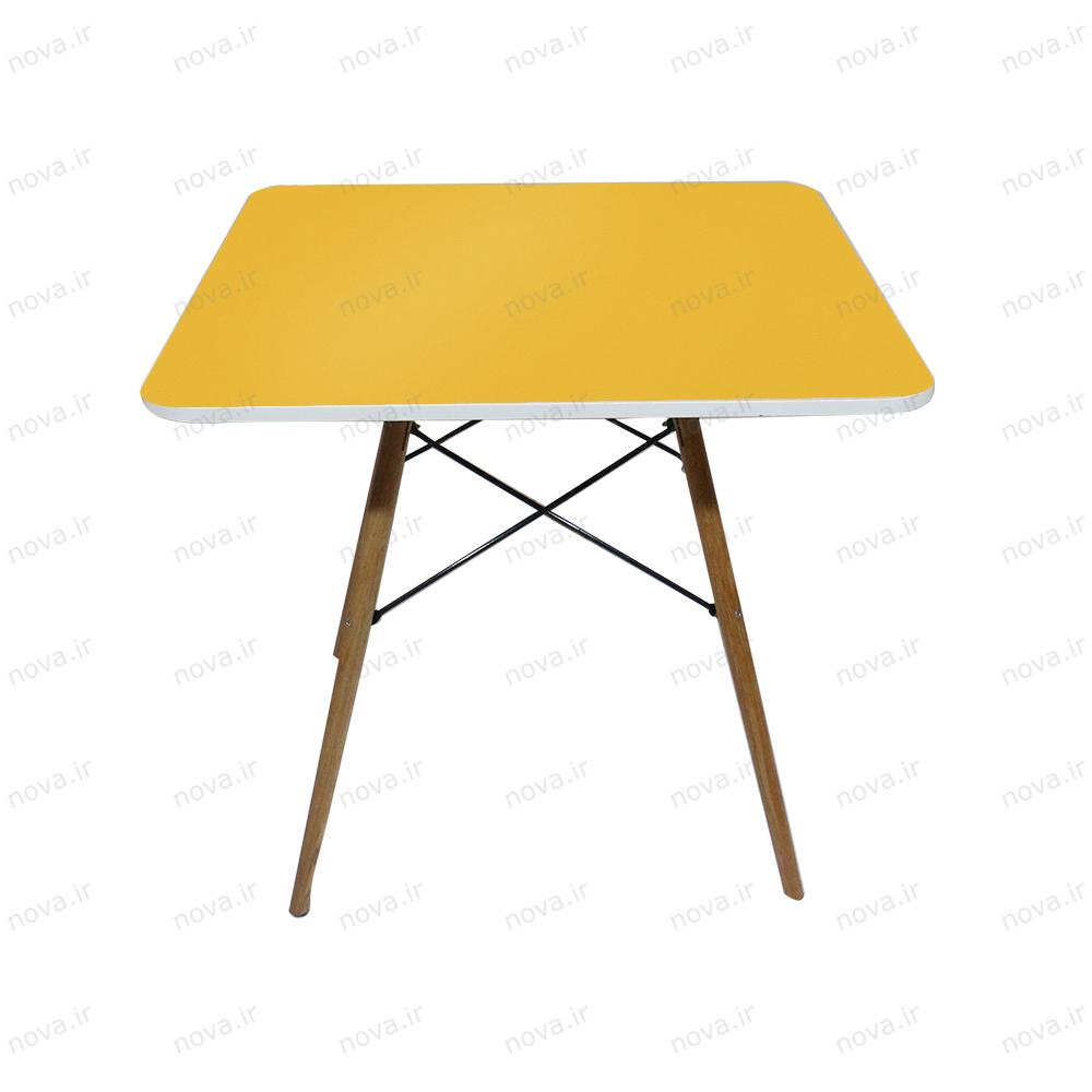 عکس محصول میز ناهارخوری مدل ایفلی رنگ زرد کد COL-02