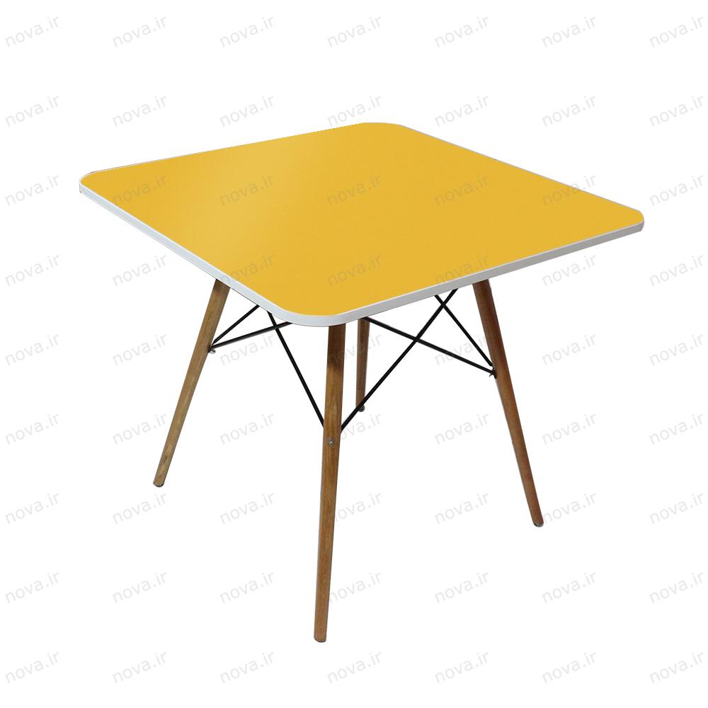 عکس محصول میز ناهارخوری مدل ایفلی رنگ زرد کد COL-02