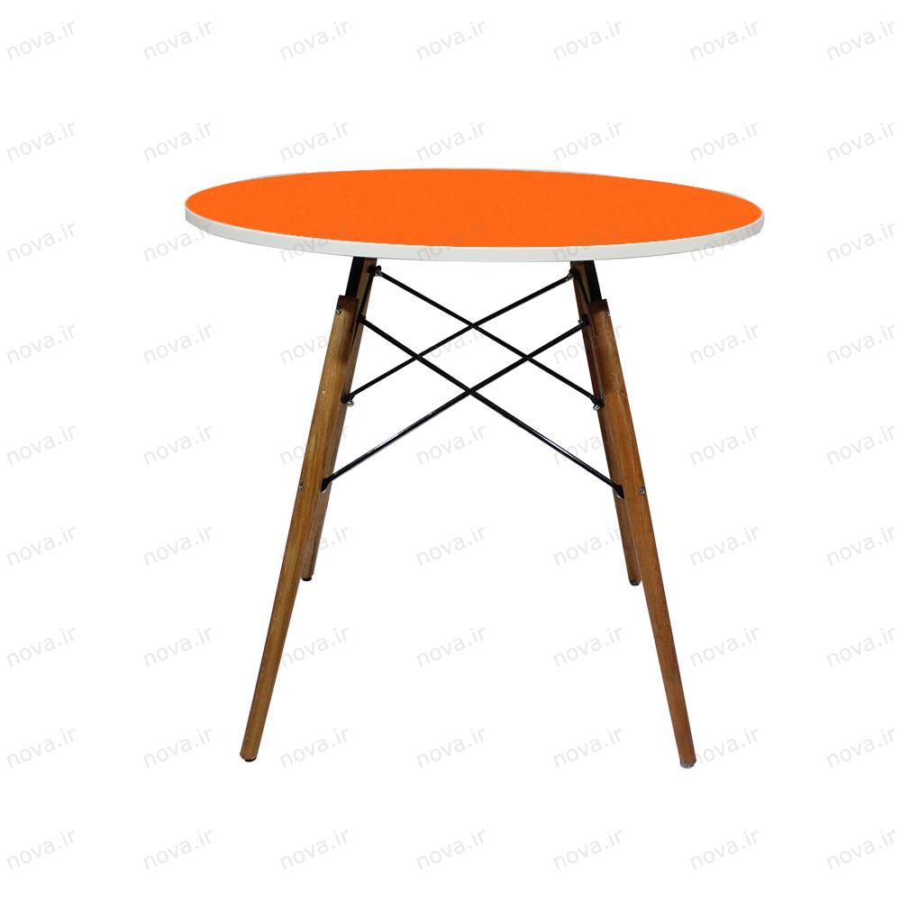 میز ناهارخوری مدل ایفلی رنگ نارنجی کد COL-04