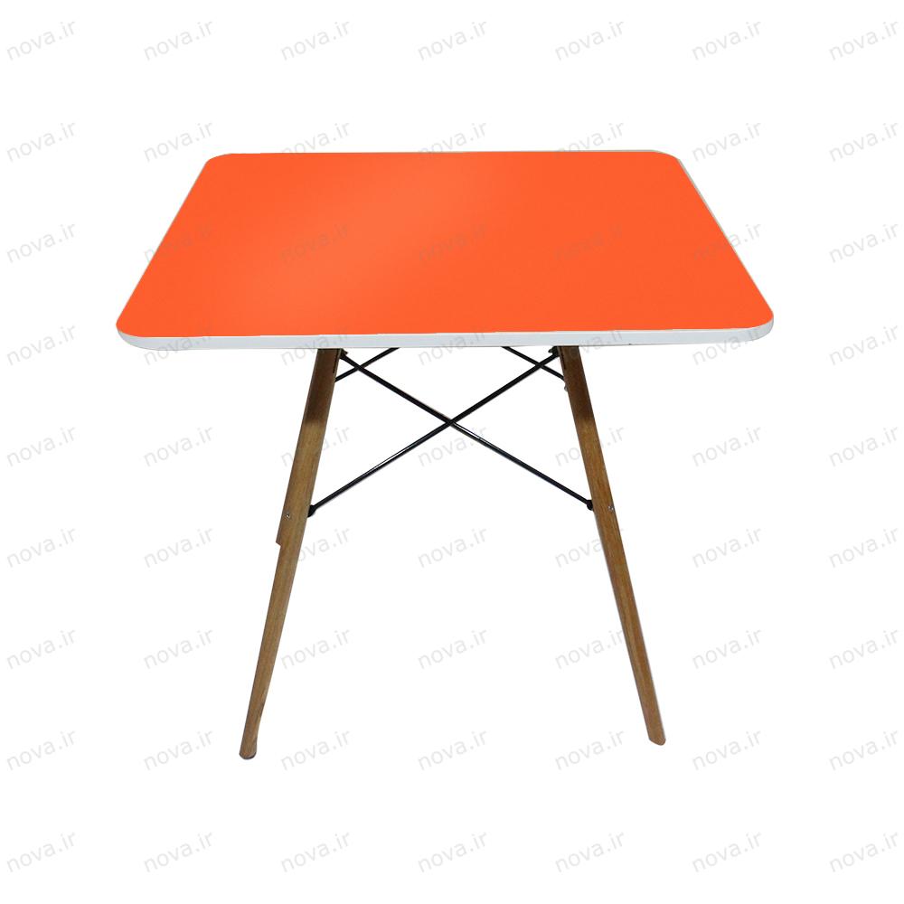 عکس محصول میز ناهارخوری مدل ایفلی رنگ نارنجی کد COL-04