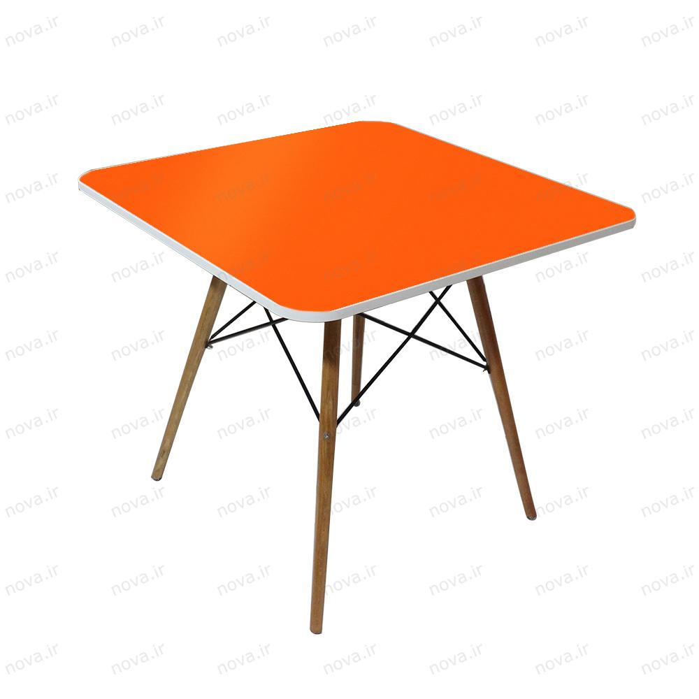 عکس محصول میز ناهارخوری مدل ایفلی رنگ نارنجی کد COL-04