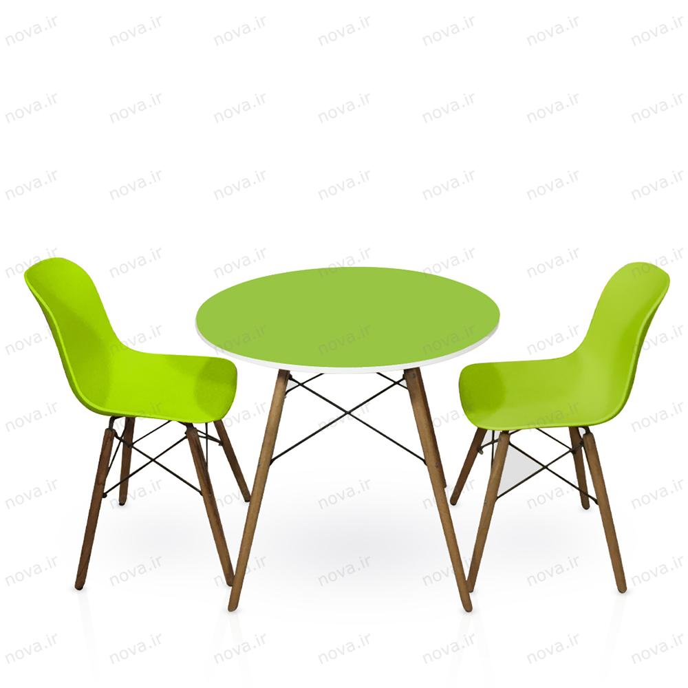 عکس محصول میز ناهارخوری مدل ایفلی رنگ سبز کد COL-06