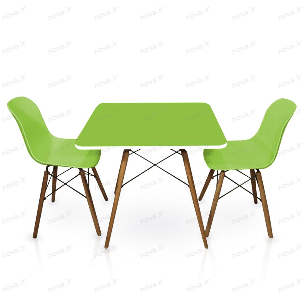 عکس محصول میز ناهارخوری مدل ایفلی رنگ سبز کد COL-06