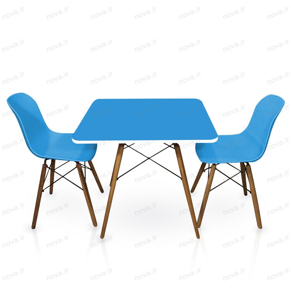عکس محصول میز ناهارخوری مدل ایفلی رنگ آبی کد COL-07