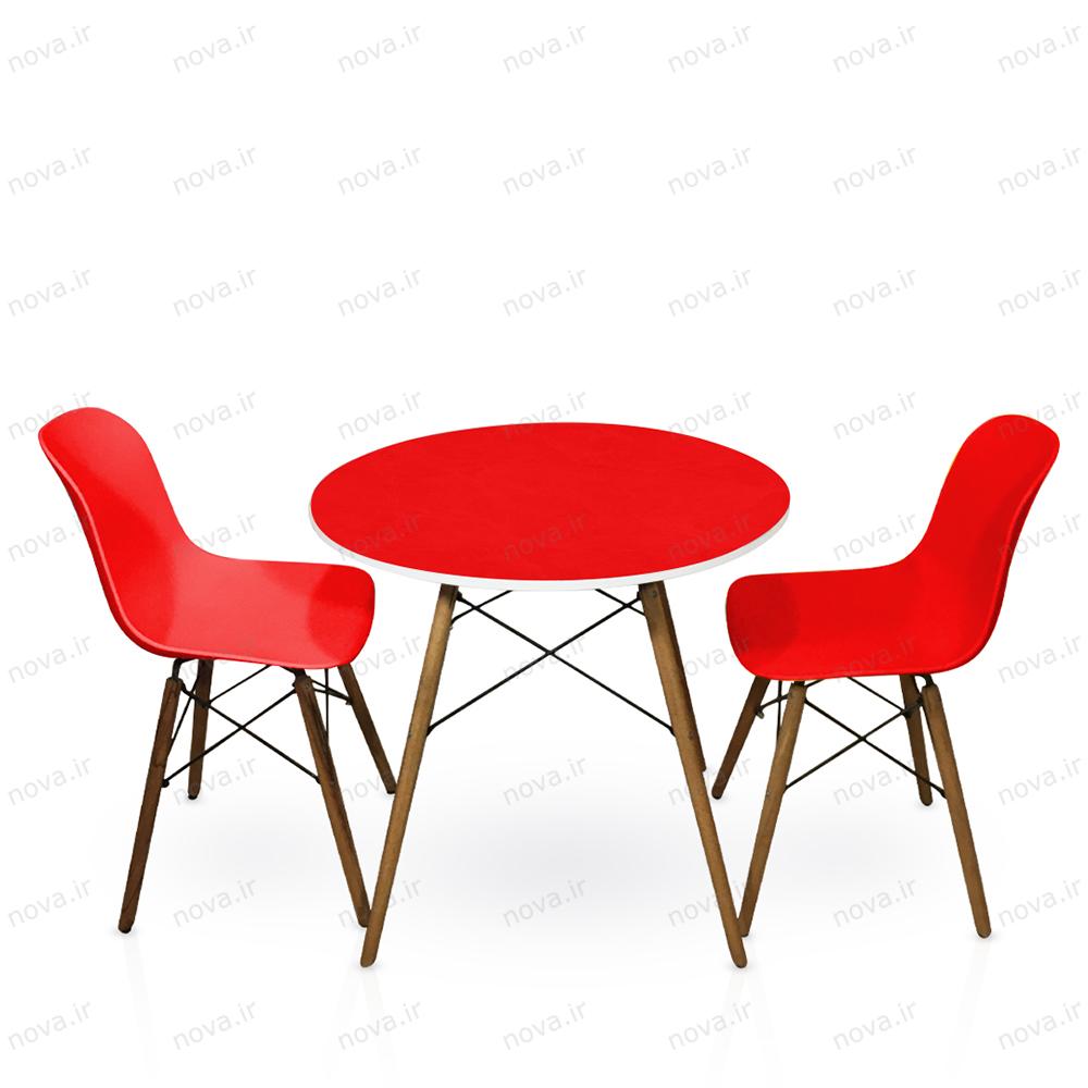 عکس محصول میز ناهارخوری مدل ایفلی رنگ قرمز کد COL-08