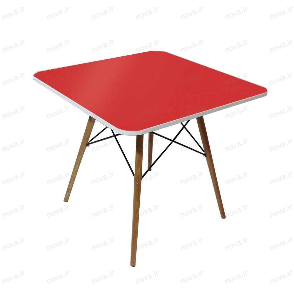 عکس محصول میز ناهارخوری مدل ایفلی رنگ قرمز کد COL-08