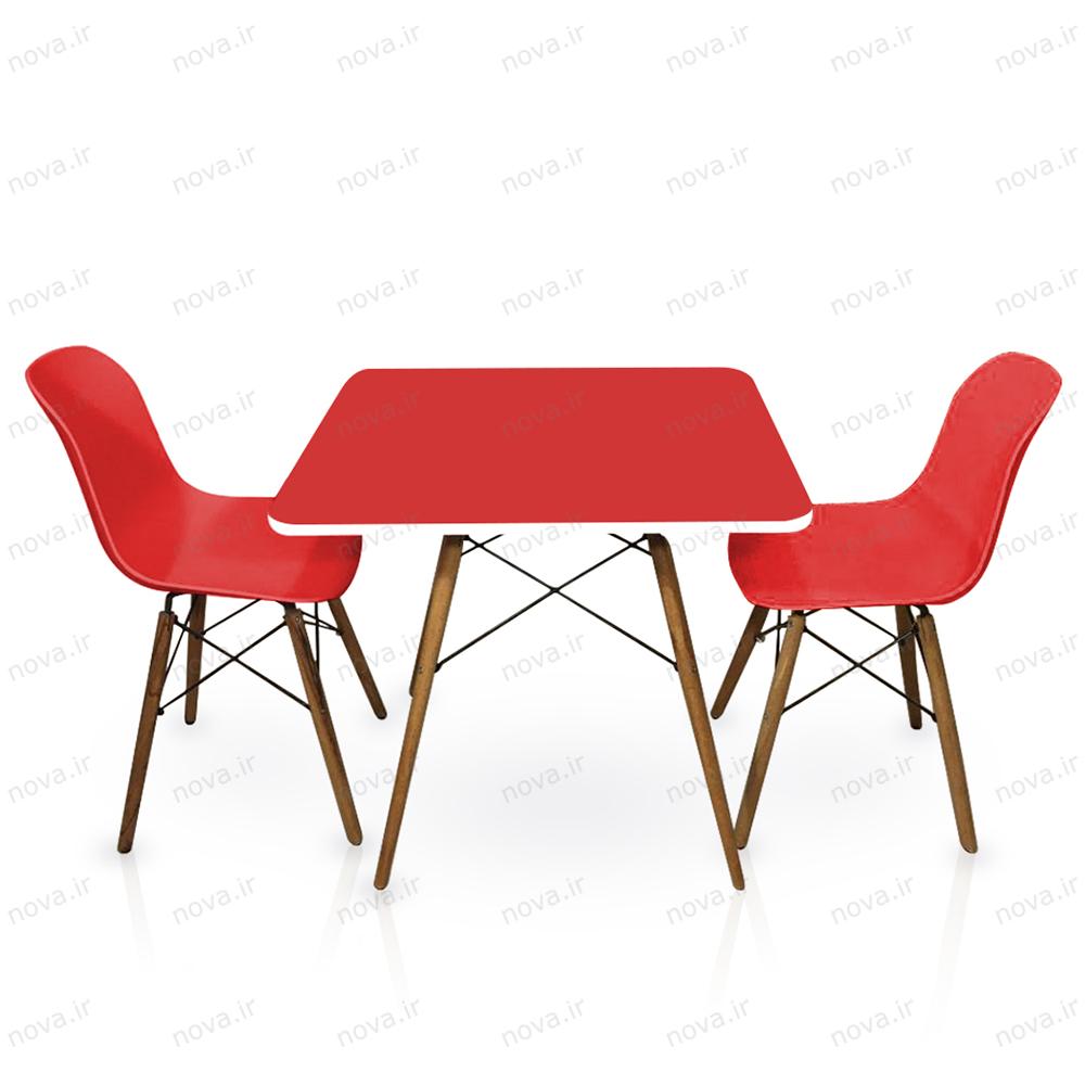 عکس محصول میز ناهارخوری مدل ایفلی رنگ قرمز کد COL-08