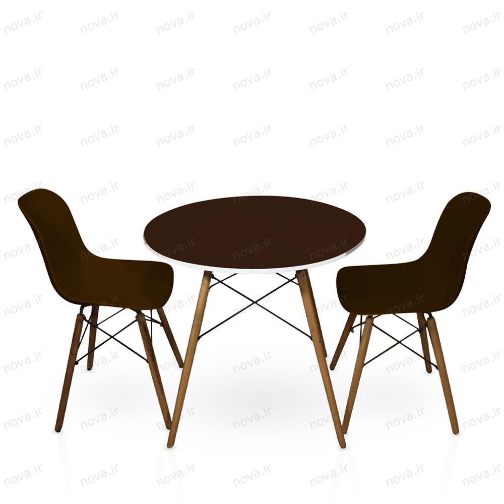 عکس محصول میز ناهارخوری مدل ایفلی رنگ قهوه ای کد COL-09