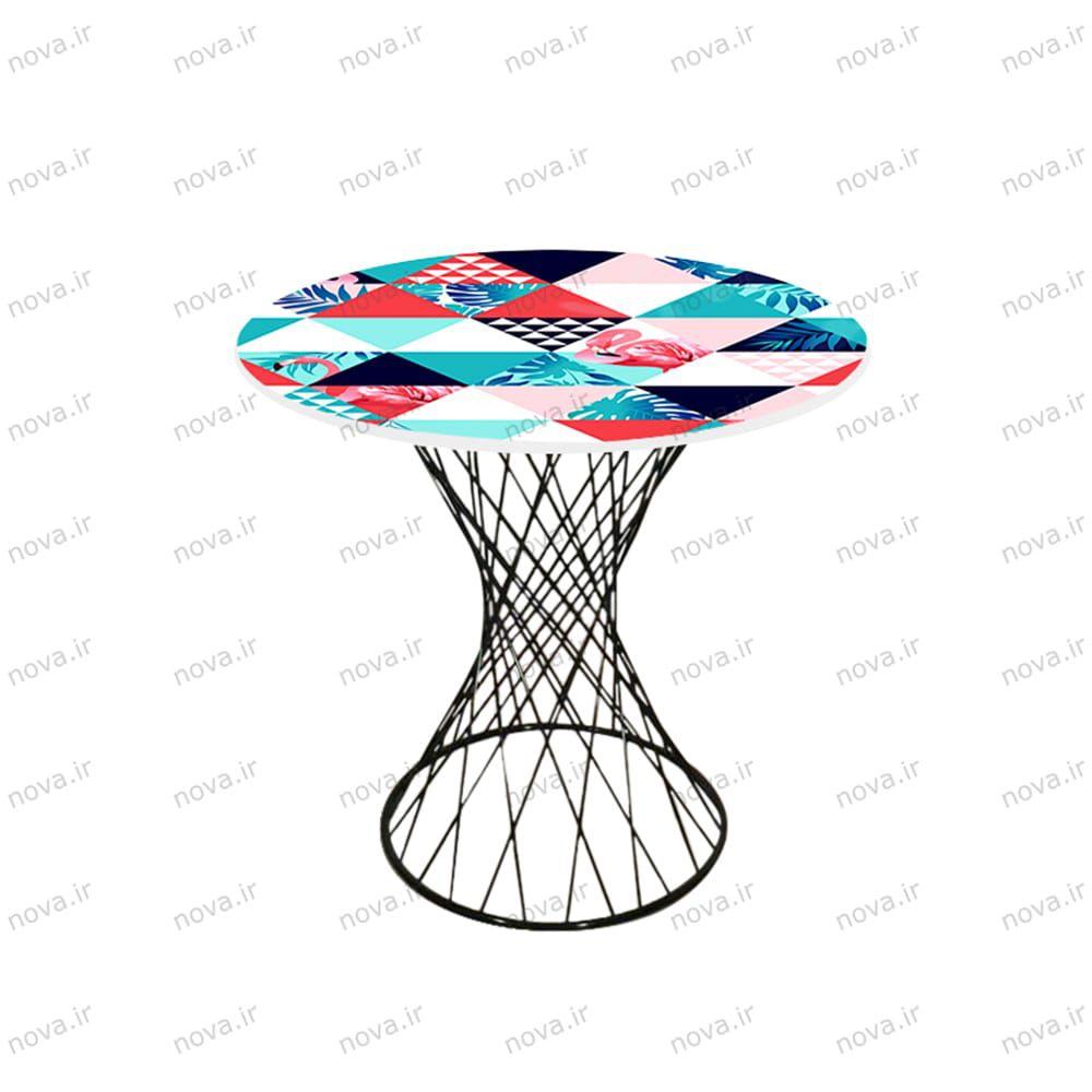 میز ناهارخوری مدل برتویا طرح فلامینگو کد GLD-08 میز ناهارخوری مدل برتویا طرح فلامینگو کد GLD-08