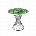 میز ناهارخوری مدل برتویا طرح تروپیکال کد GLD-09