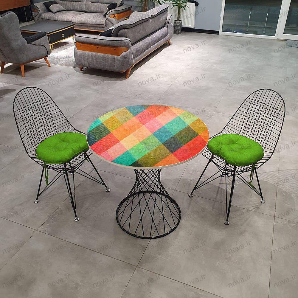 عکس محصول میز ناهارخوری مدل برتویا طرح البا کد GLD-14