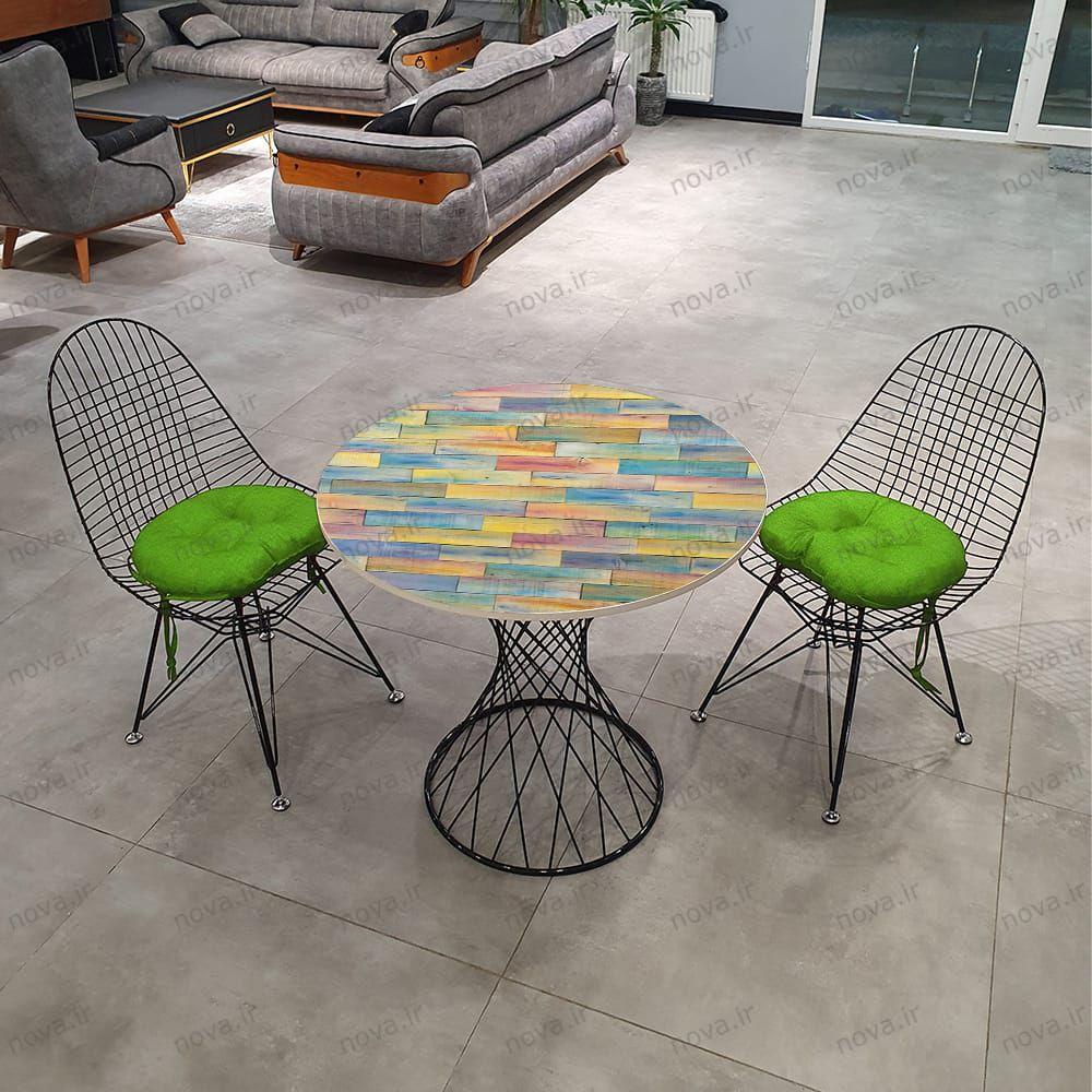 عکس محصول میز ناهارخوری مدل برتویا طرح کالروود کد GLD-15