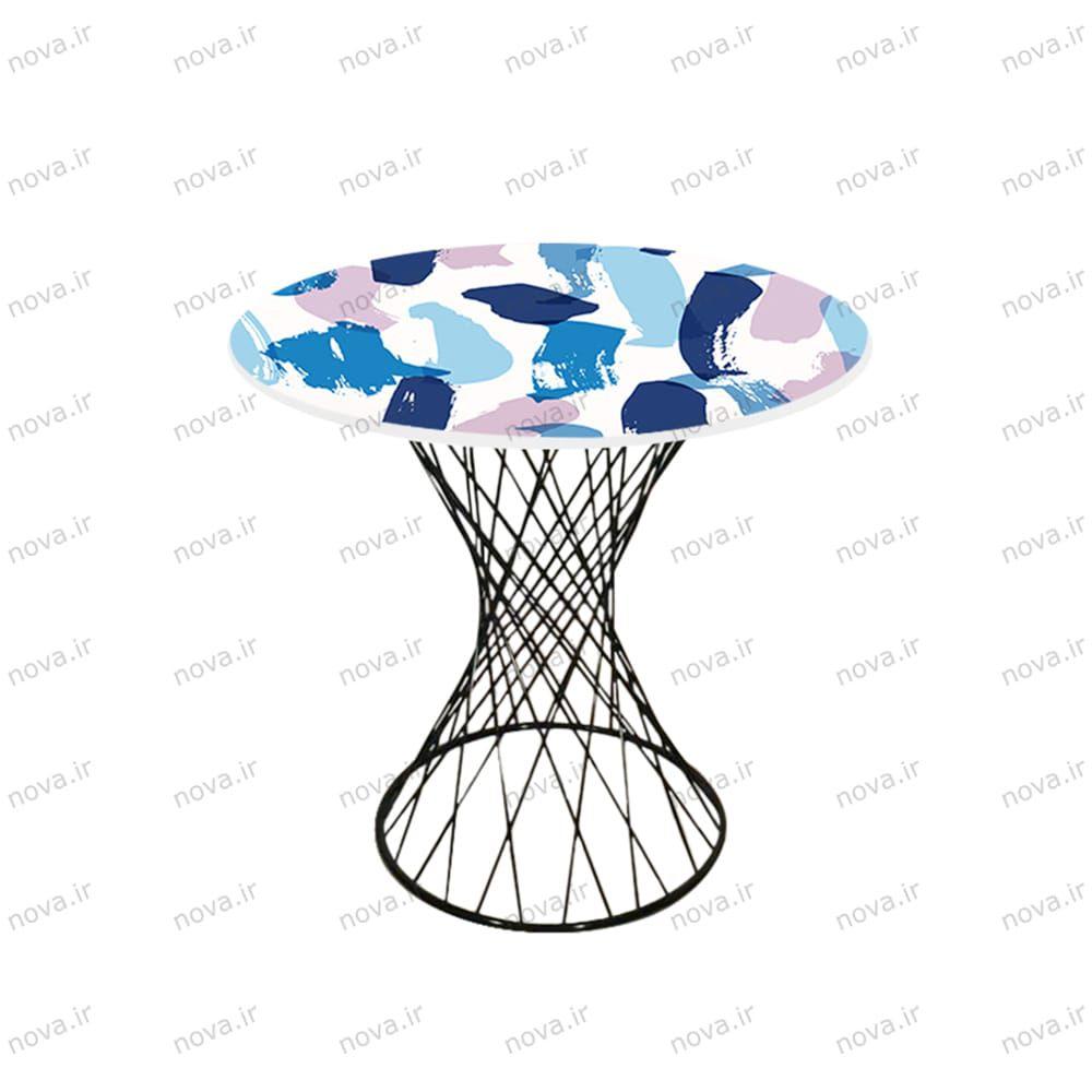 عکس محصول میز ناهارخوری مدل برتویا طرح کالربراش کد GLD-16