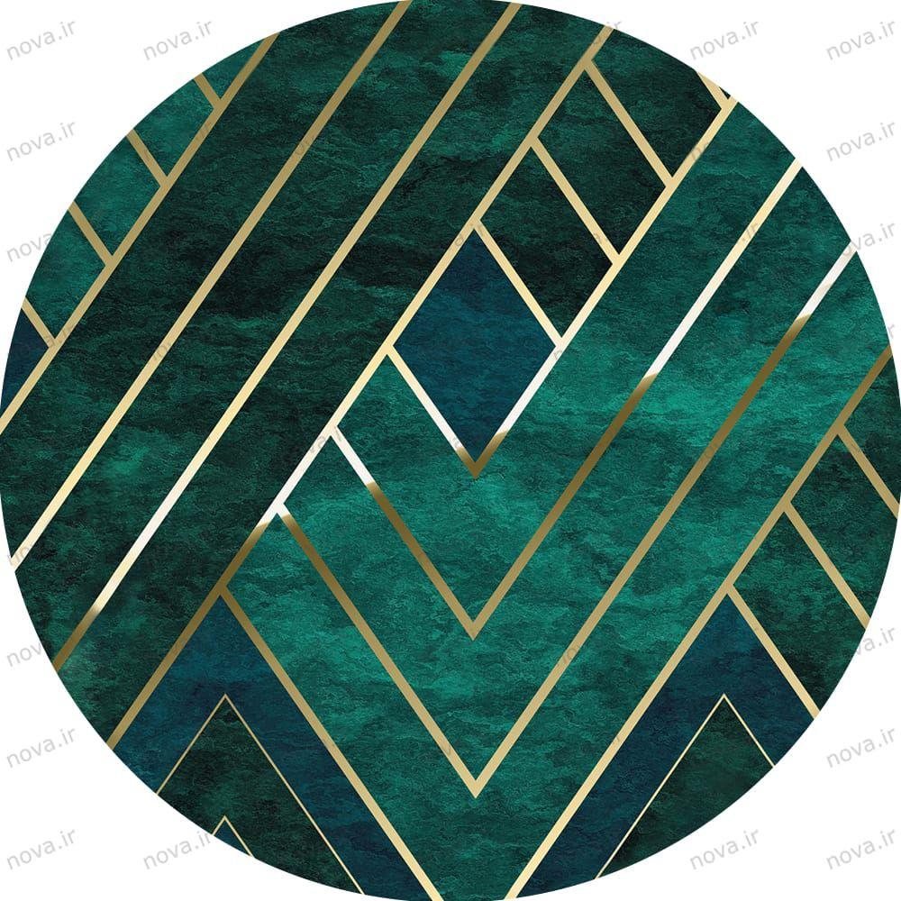 عکس محصول میز ناهارخوری مدل برتویا طرح امرالد کد GLD-17