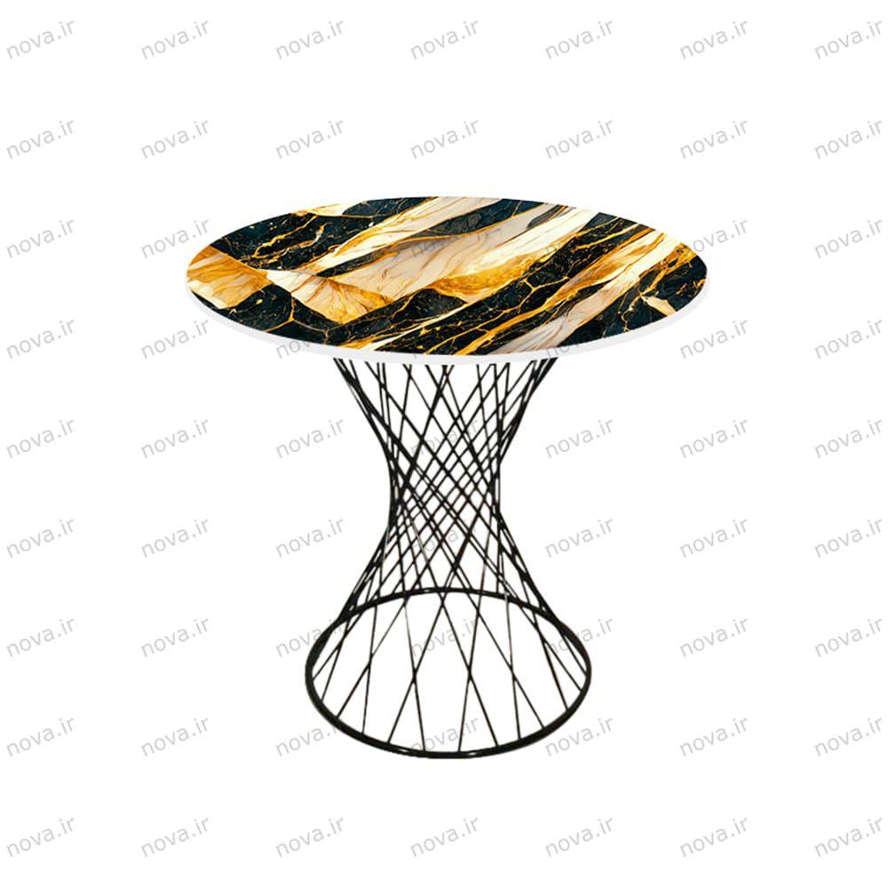 میز ناهارخوری مدل برتویا طرح گلد ماربل کد GLD-18 میز ناهارخوری مدل برتویا طرح گلد ماربل کد GLD-18