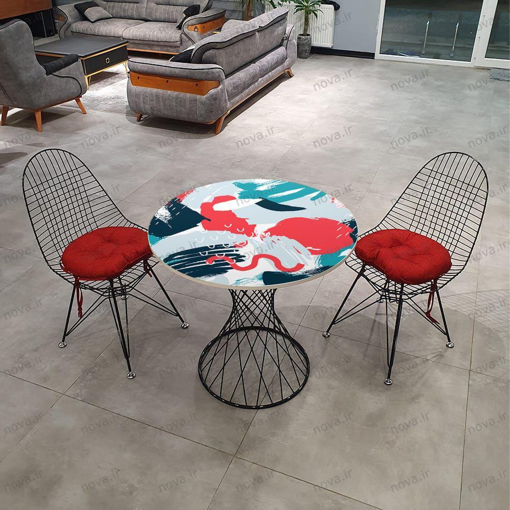 عکس محصول میز ناهارخوری مدل برتویا طرح آگوست کد GLD-20