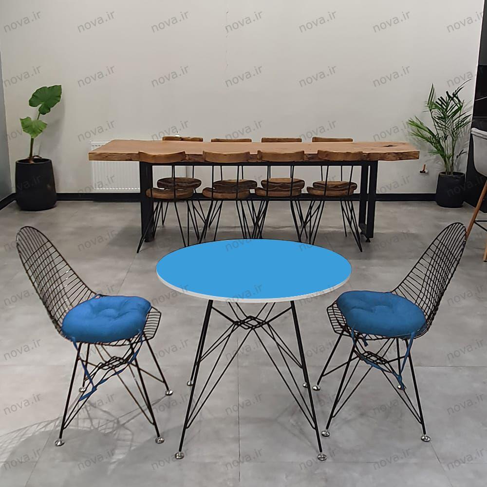 عکس محصول میز پایه فلزی مدل اسپایدر پرو رنگ آبی کد COL-07