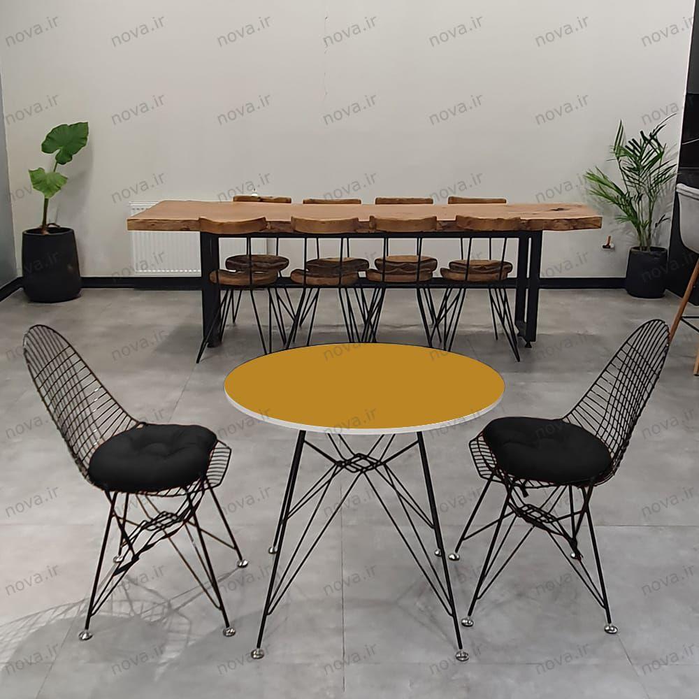 عکس محصول میز پایه فلزی مدل اسپایدر پرو رنگ طلایی کد COL-12