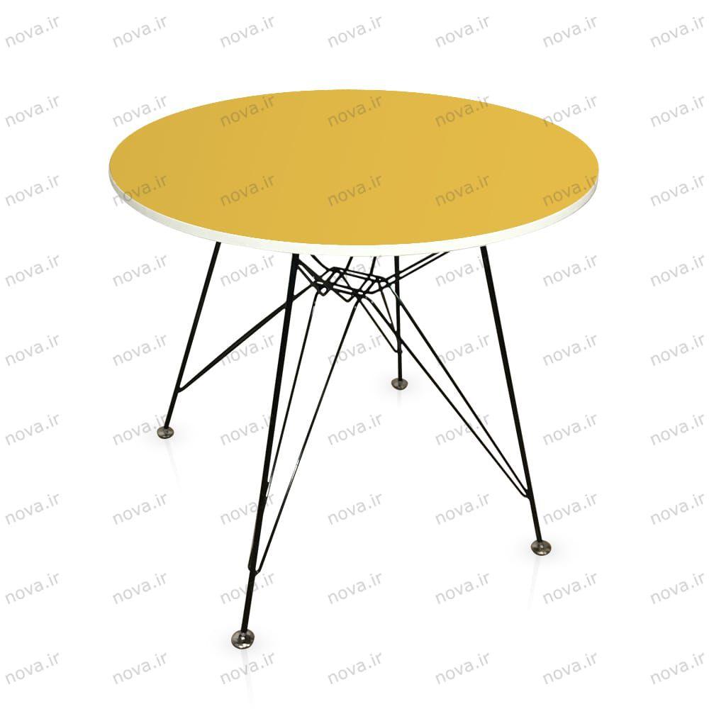 عکس محصول میز پایه فلزی مدل اسپایدر پرو رنگ زرد کد COL-02