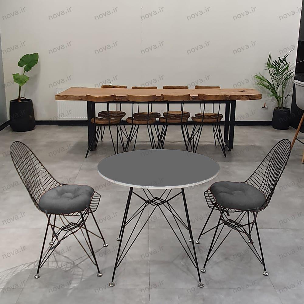 عکس محصول میز پایه فلزی مدل اسپایدر پرو رنگ طوسی کد COL-03