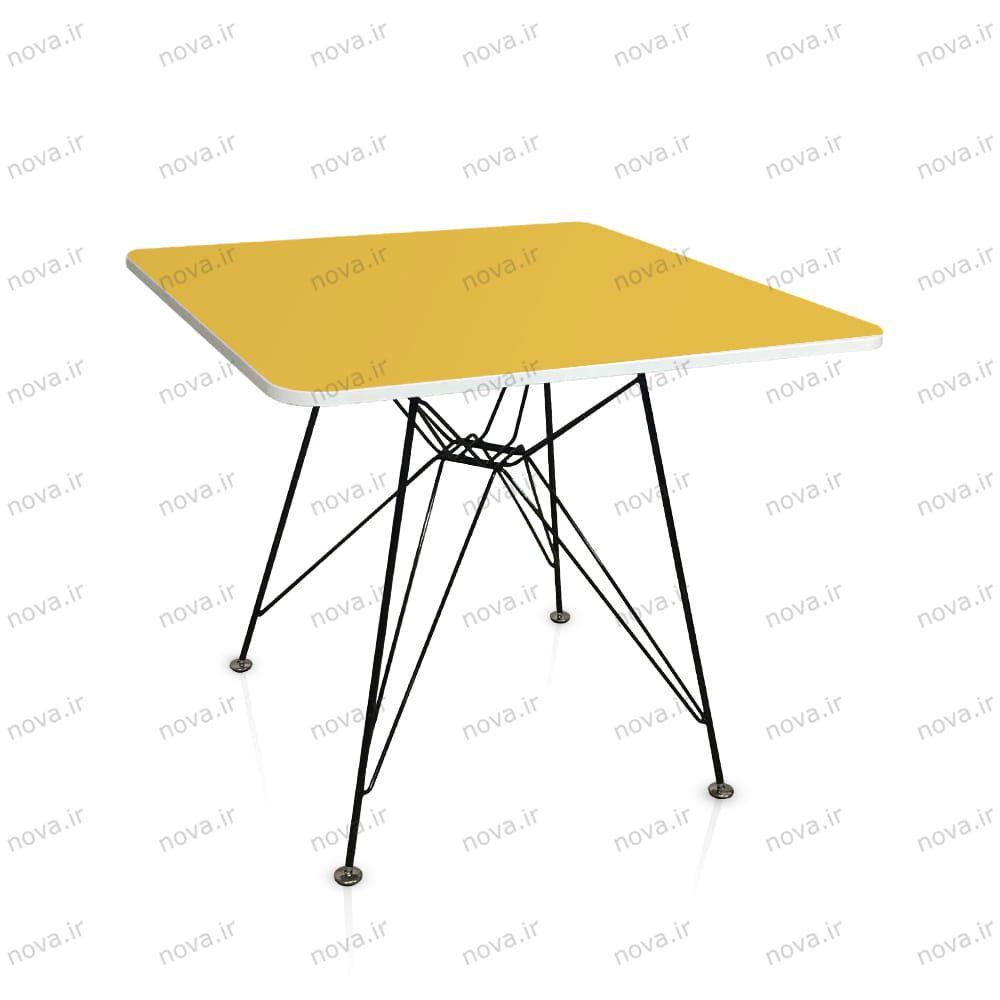 عکس محصول میز پایه فلزی مدل اسپایدر پرو رنگ زرد کد COL-02