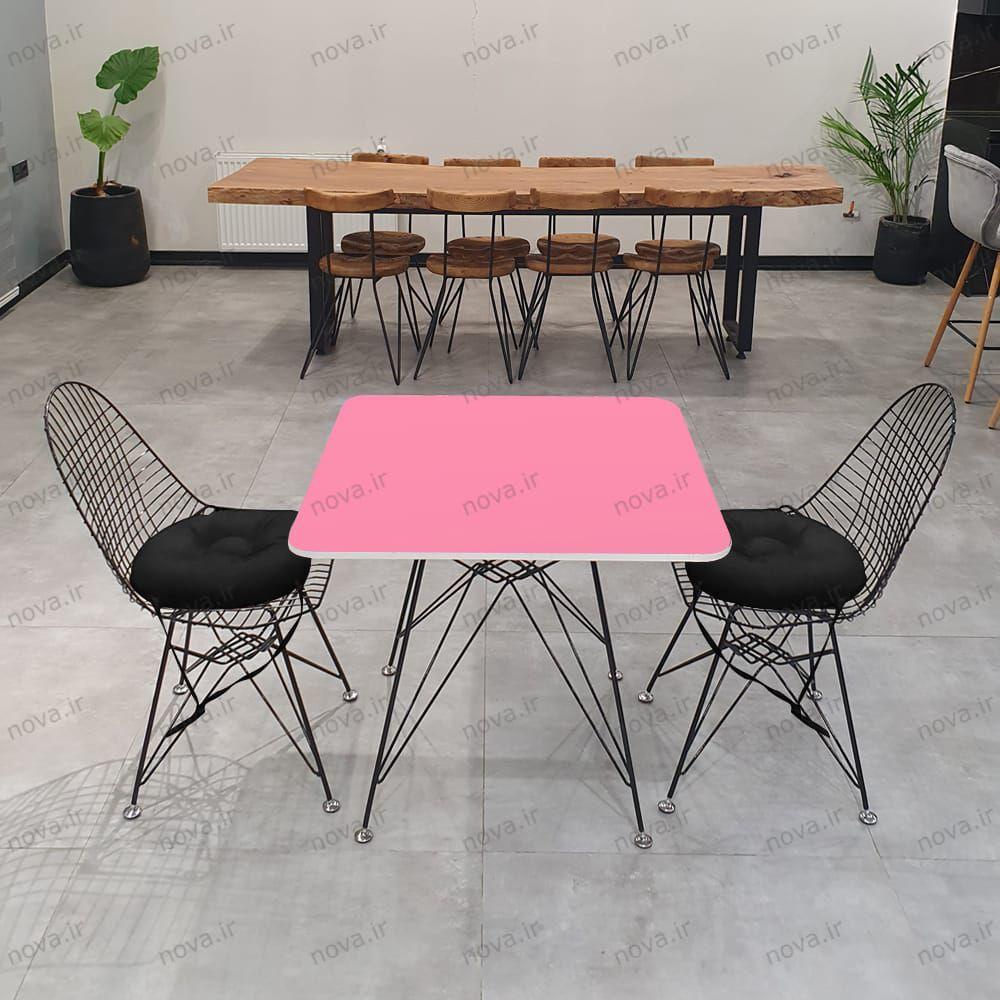 عکس محصول میز پایه فلزی مدل اسپایدر پرو رنگ صورتی کد COL-05