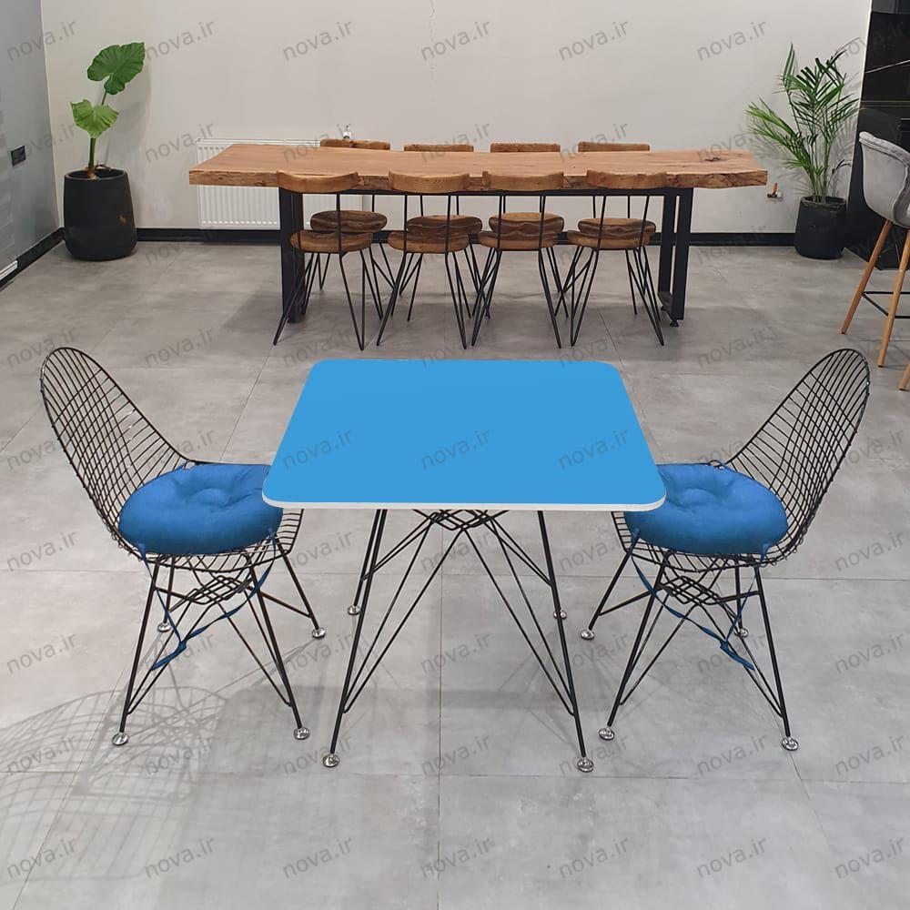 عکس محصول میز پایه فلزی مدل اسپایدر پرو رنگ آبی کد COL-07
