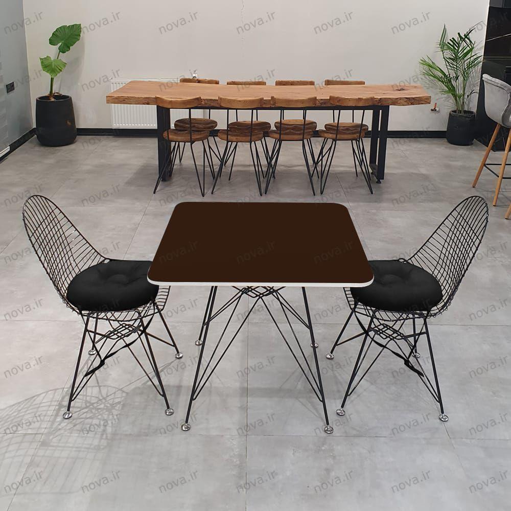 عکس محصول میز پایه فلزی مدل اسپایدر پرو رنگ قهوه ای کد COL-09