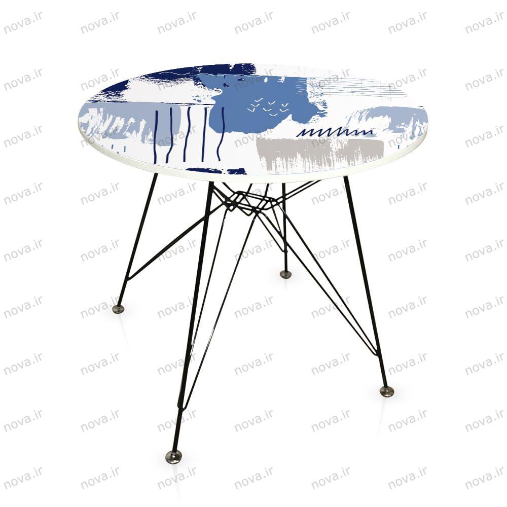 عکس محصول میز ناهار خوری پایه فلزی مدل اسپایدر پرو طرح مینیمال کد GLD-03