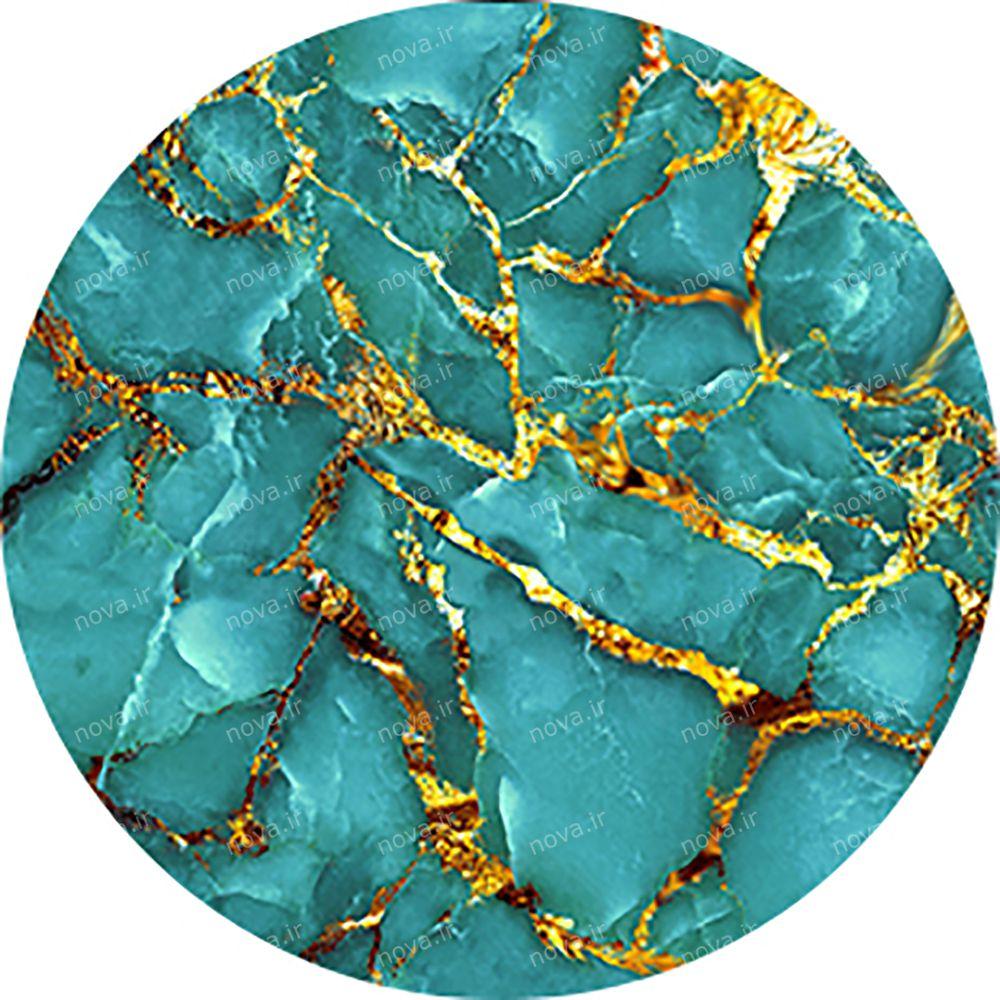 عکس محصول میز ناهارخوری مدل اسپایدر طرح بولو ماربل کد GLD-07